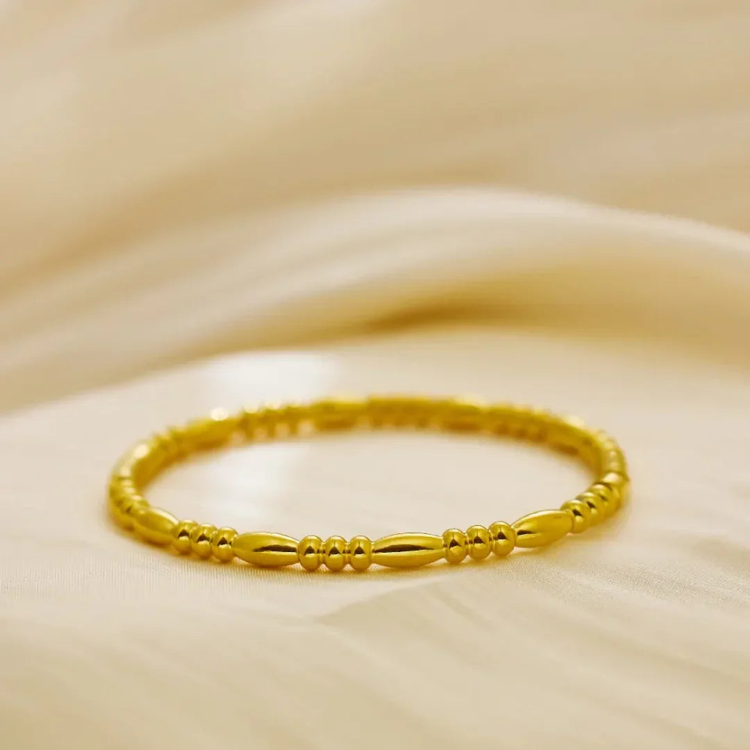 Beaded Gold Bracelet