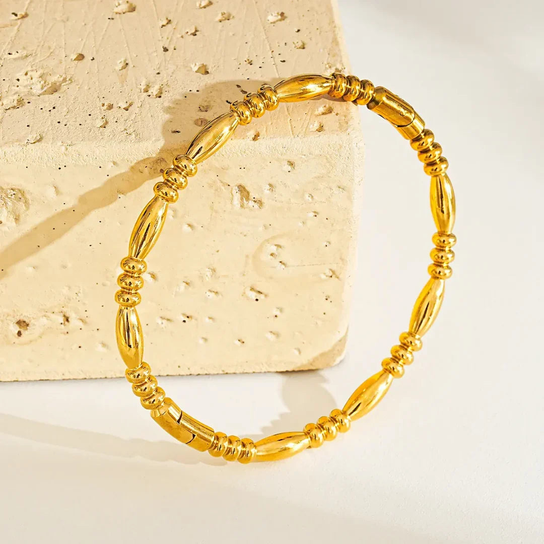 Beaded Gold Bracelet