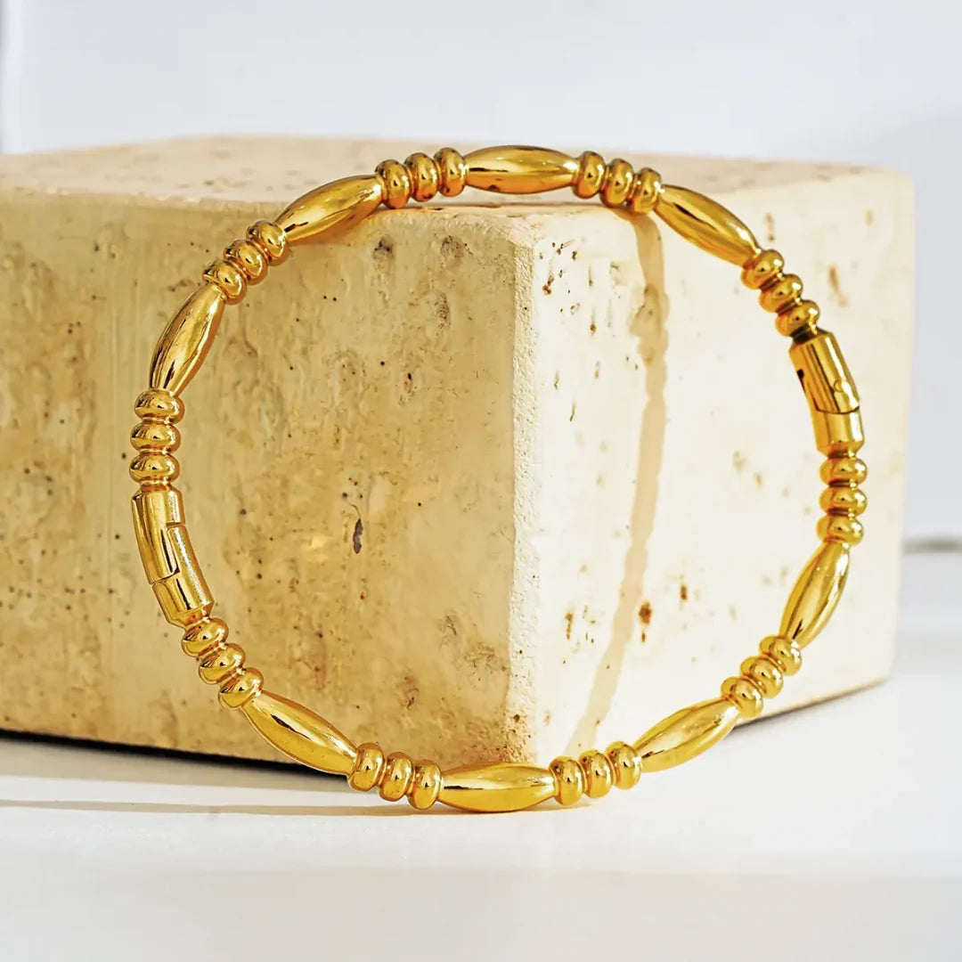 Beaded Gold Bracelet