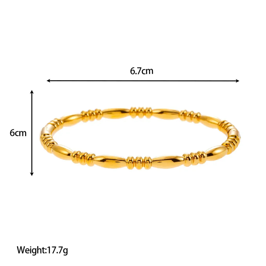 Beaded Gold Bracelet