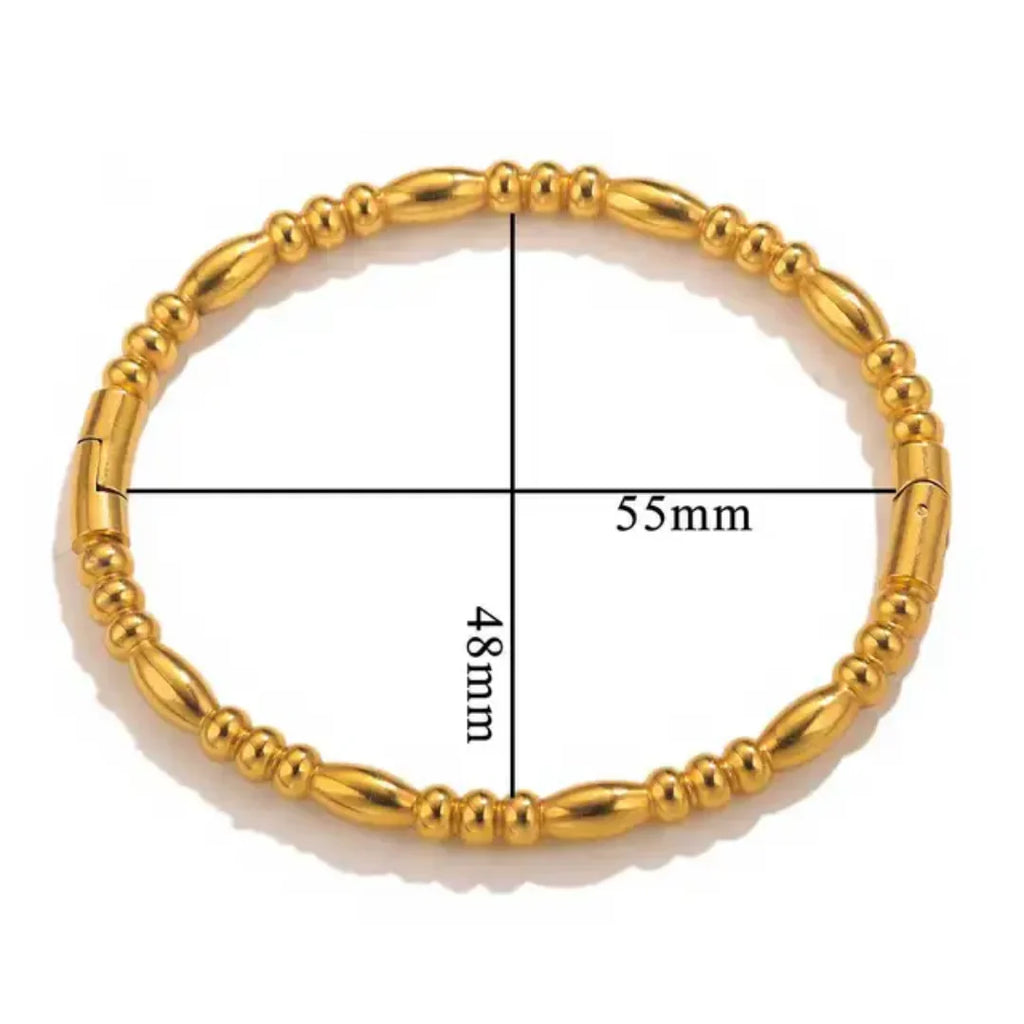 Beaded Gold Bracelet