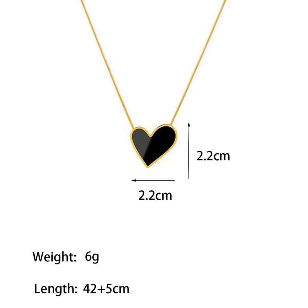 Midnight Heart Necklace