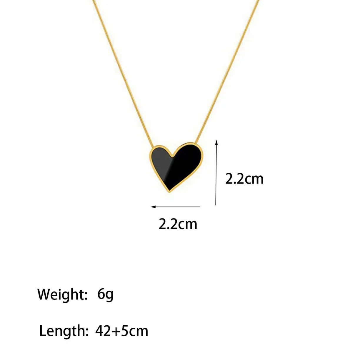 Midnight Heart Necklace