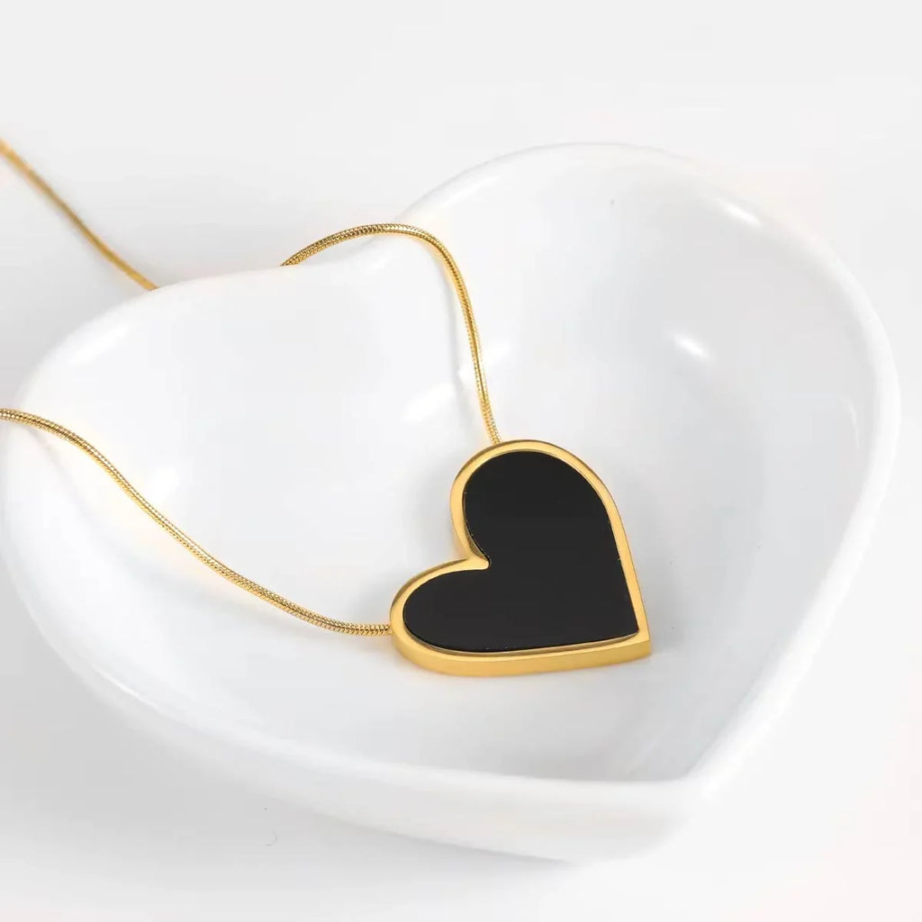 Midnight Heart Necklace
