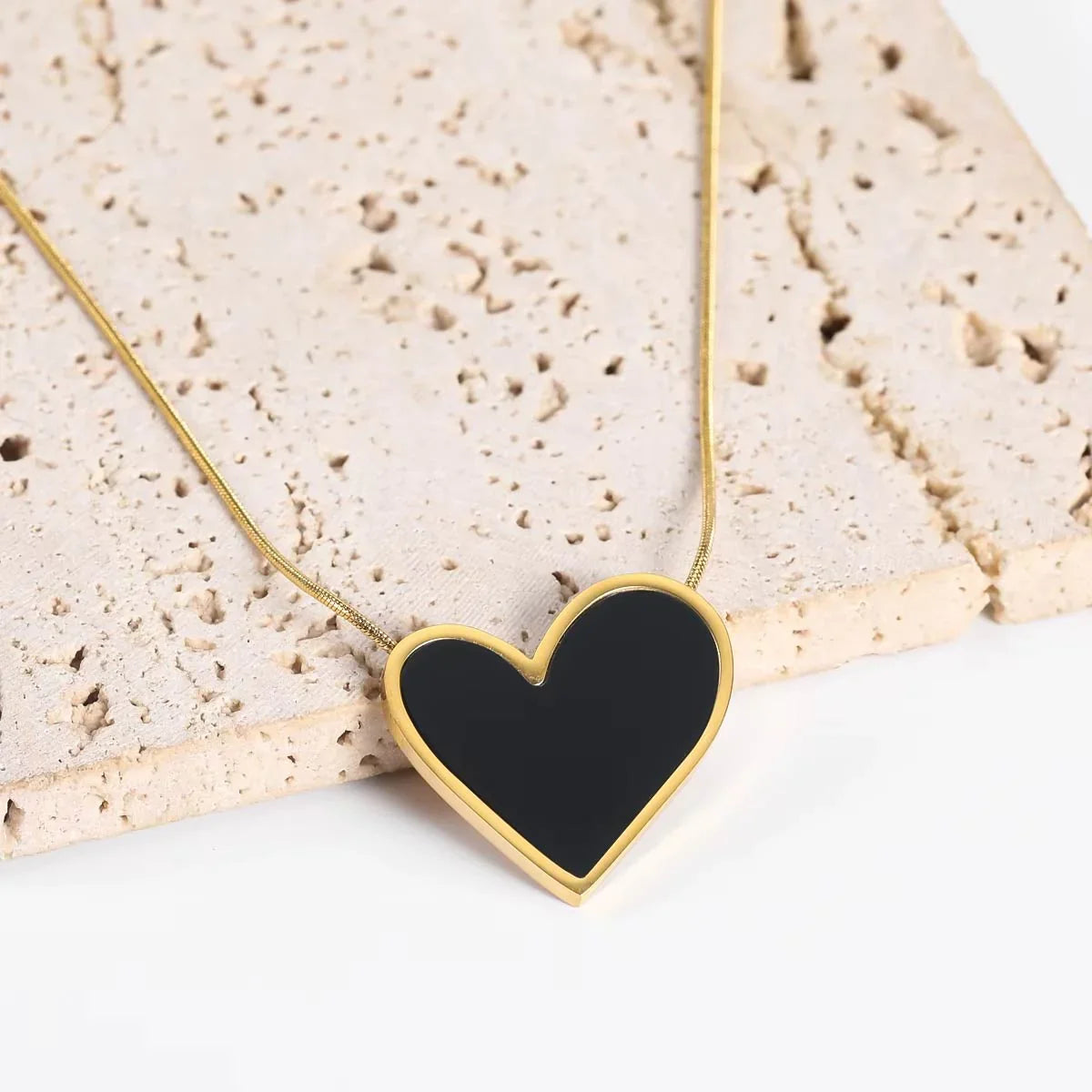 Midnight Heart Necklace