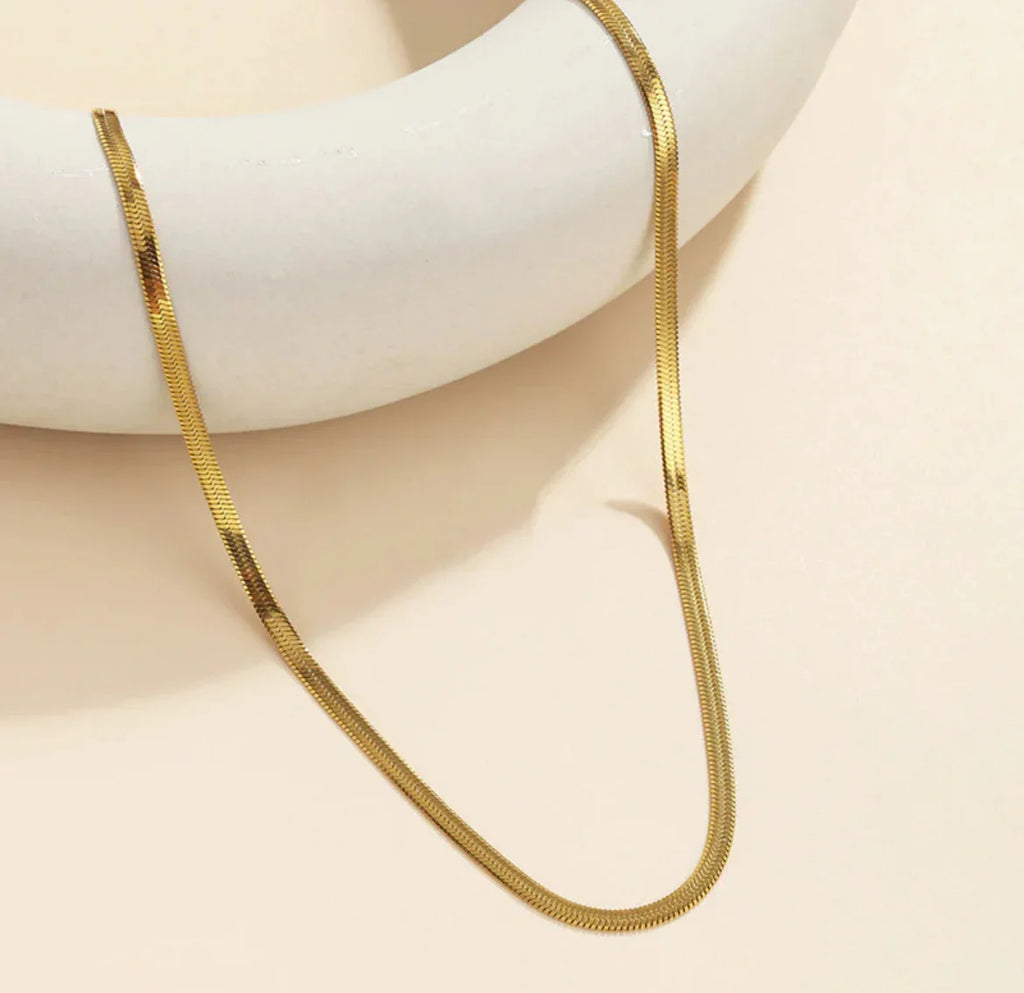 Golden Snake Chain Necklace