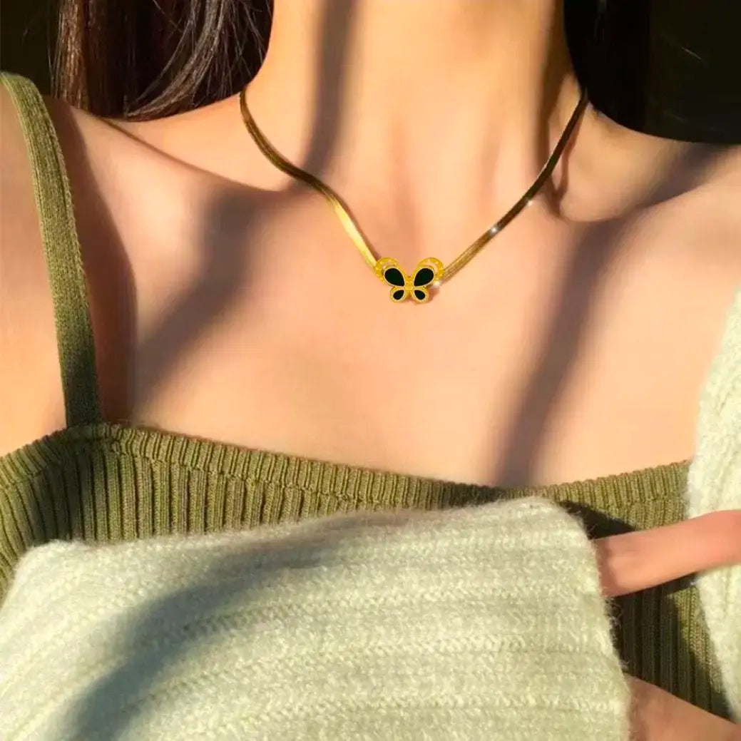 Luxe Butterfly Charm Necklace