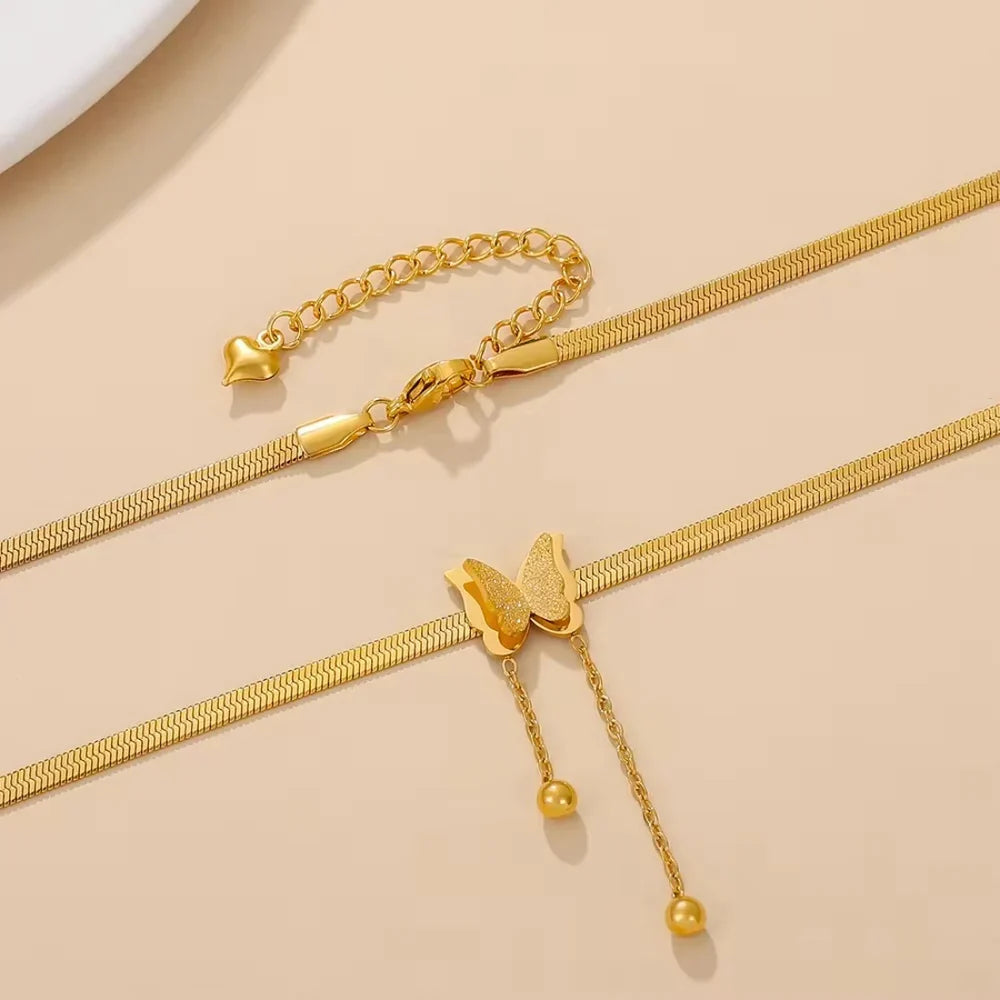 Golden Flutter Necklace