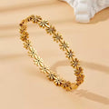Daisy Flower Bangle Bracelet