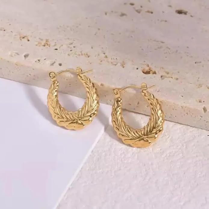 Gold Plated Hoop Earrings