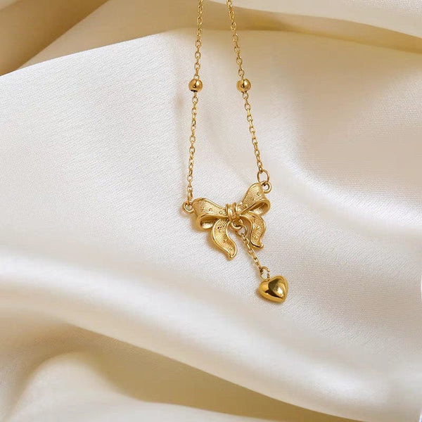 Love Knot Drop Necklace
