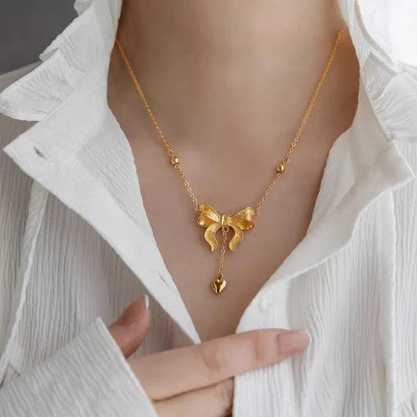 Love Knot Drop Necklace