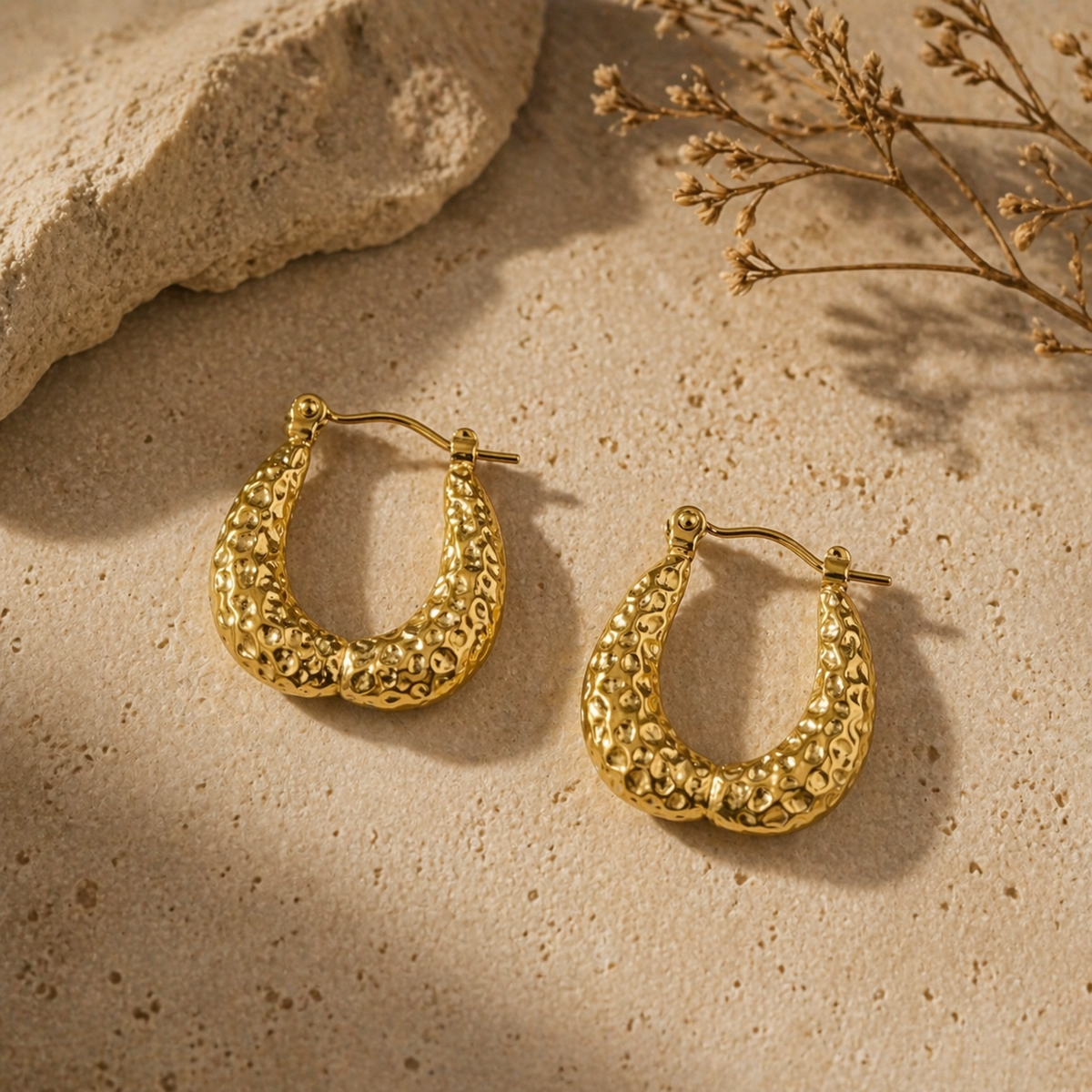 Gold Plated Hoop Earrings