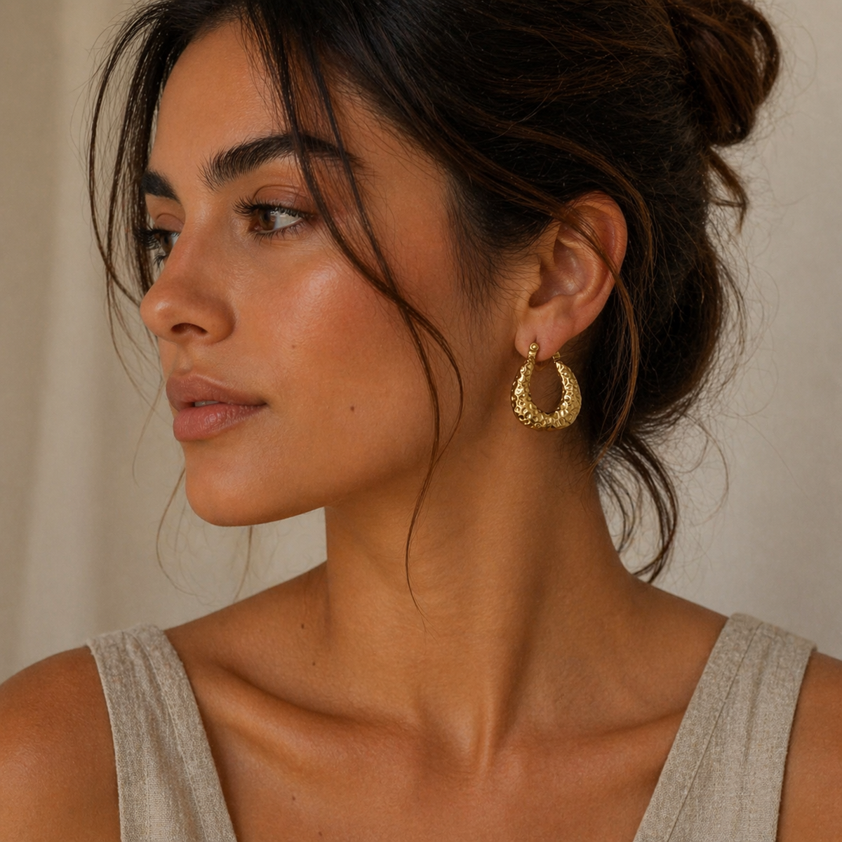 Gold Plated Hoop Earrings