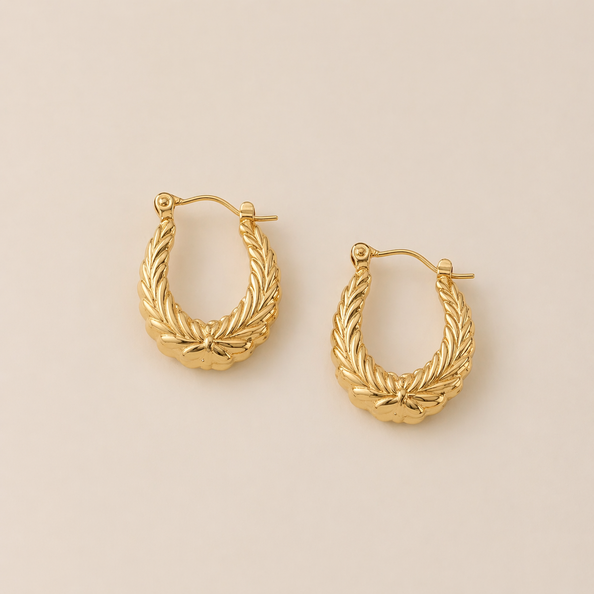 Gold Plated Hoop Earrings