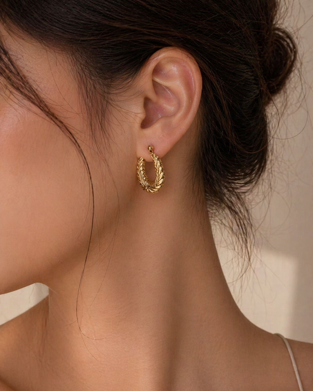 Gold Plated Hoop Earrings