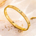 Multicolour Evil Eye Gold Plated Bracelet