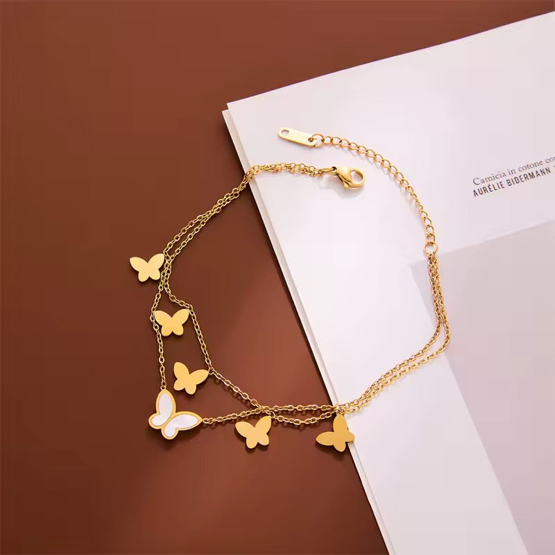 Butterfly Charm Anklet