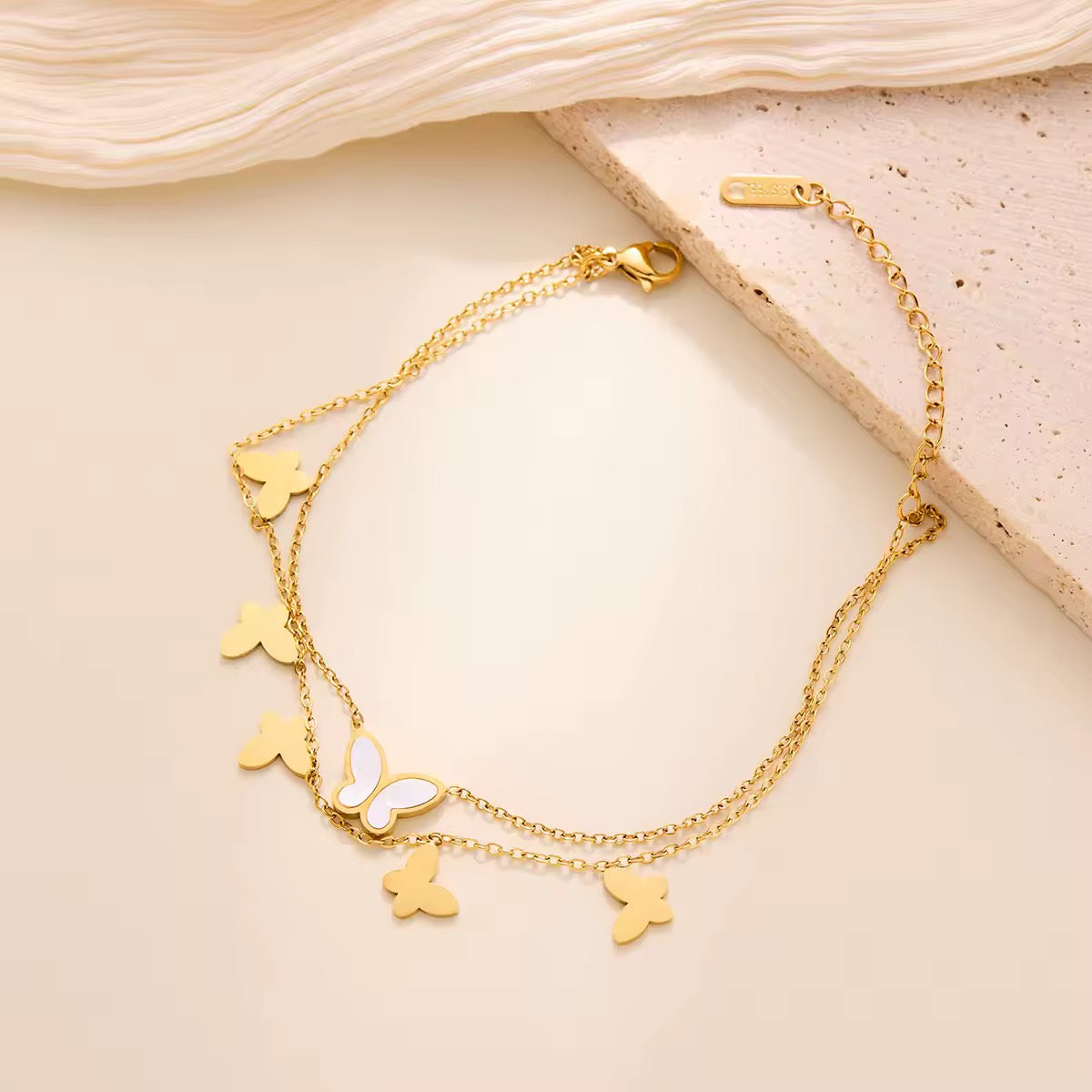 Butterfly Charm Anklet