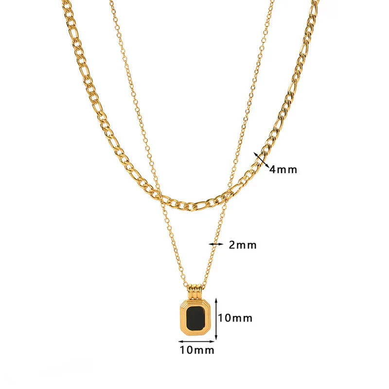 Midnight Frame Necklace