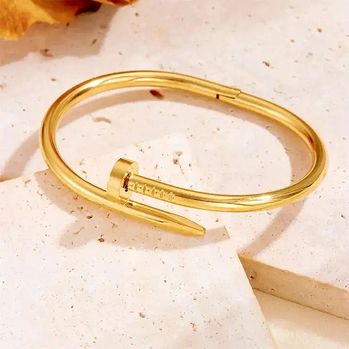 Golden Nail Bracelet