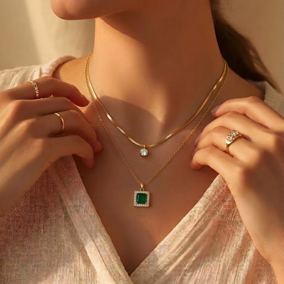 Emerald Glow Necklace