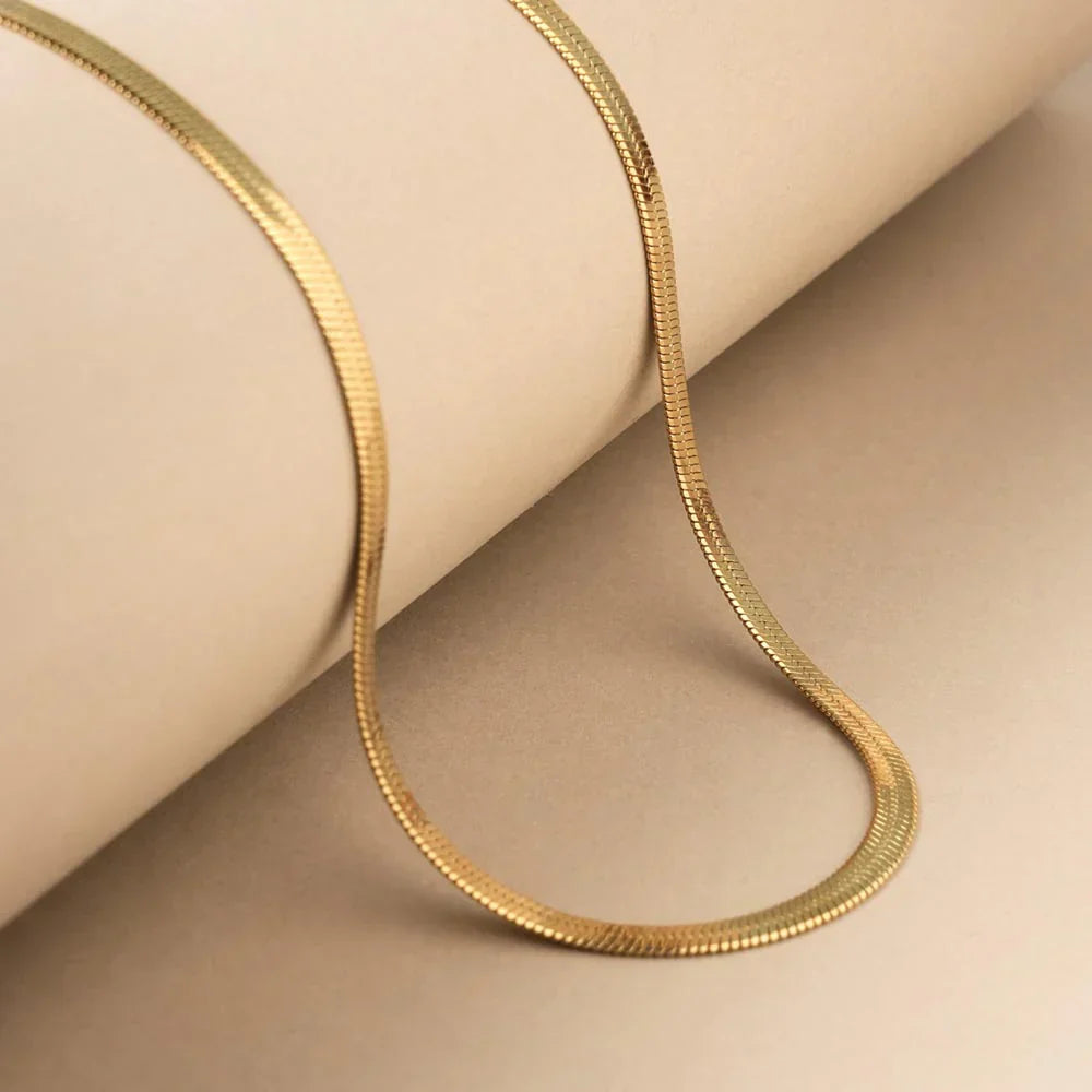Golden Snake Chain Necklace