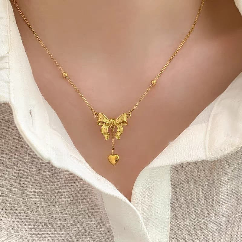 Love Knot Drop Necklace