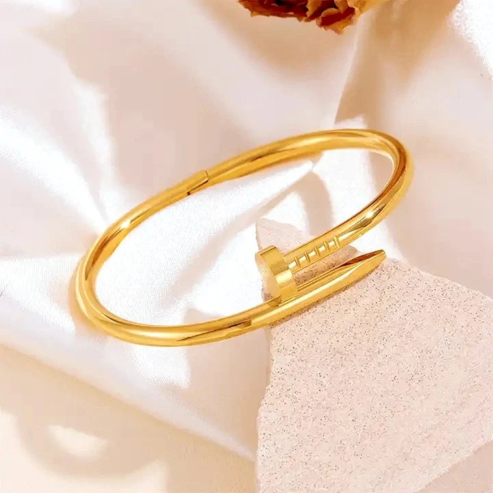 Golden Nail Bracelet