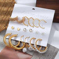 9 Pairs Earrings Set Combo Card