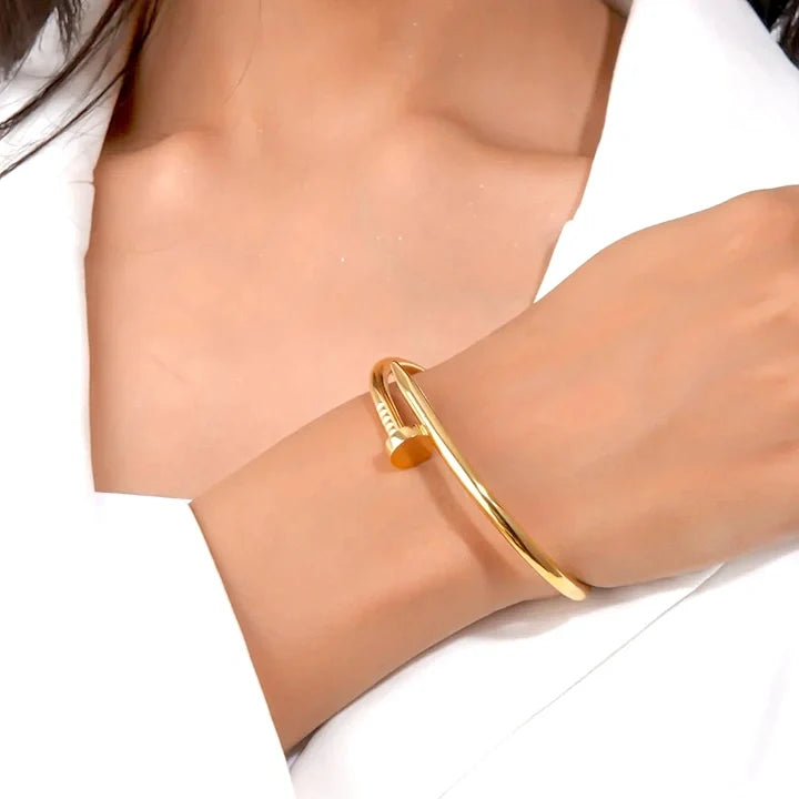 Golden Nail Bracelet